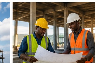 Équipe technique NAOM BTP sur chantier